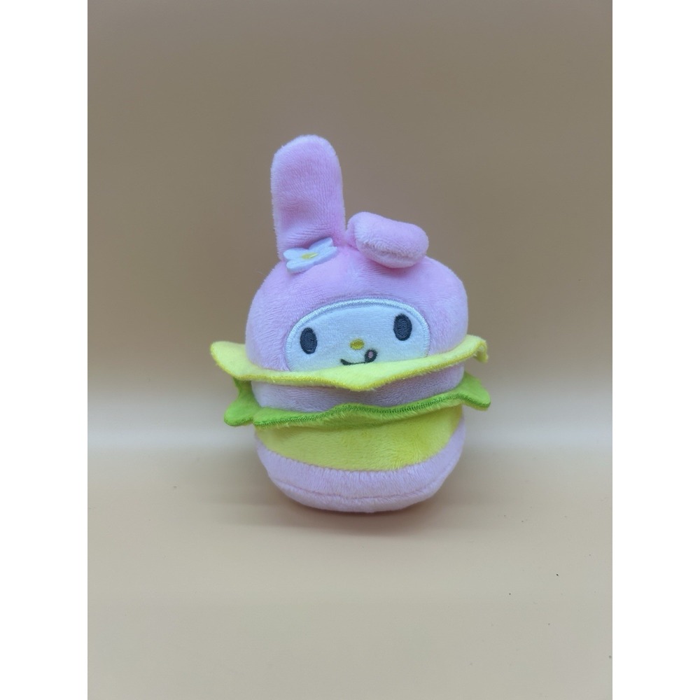 Kidrobot x Sanrio My Melody Burger Plush Keychain Bag Charm Kawaii Preowned